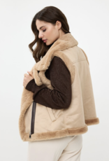 Esqualo Esqualo- 37512  women's gilet fake fur FW24