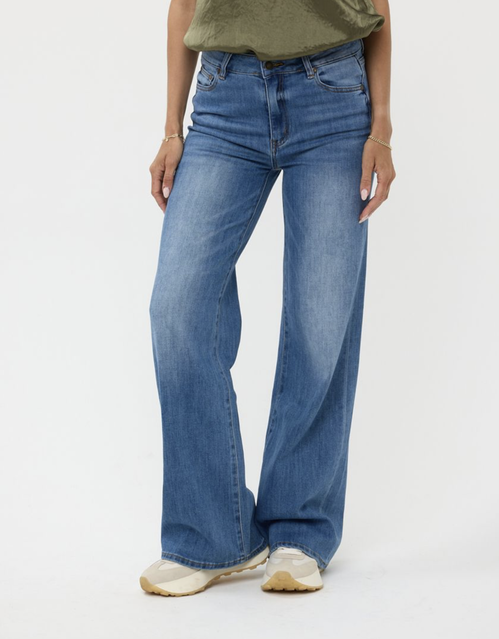 Esqualo Esqualo-12501  Women's Jeans wide leg FW24