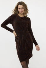 Esqualo Esqualo- 05525 Robe velvet leopard FW24