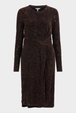 Esqualo Esqualo- 05525 Dress velvet leopard FW24