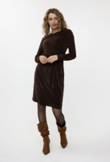 Esqualo Esqualo- 05525 Robe velvet leopard FW24