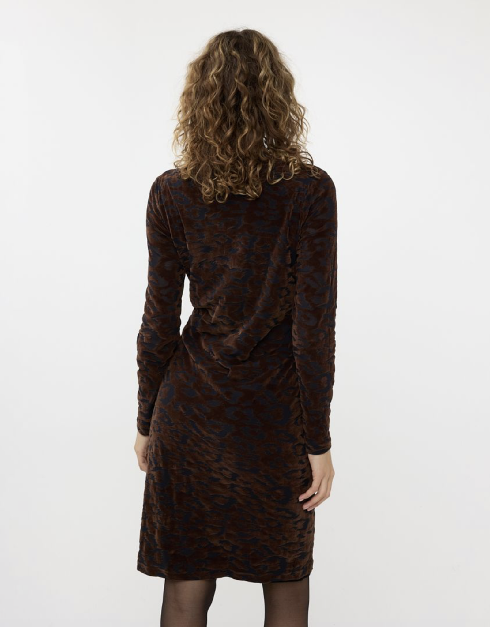 Esqualo Esqualo- 05525 Dress velvet leopard FW24