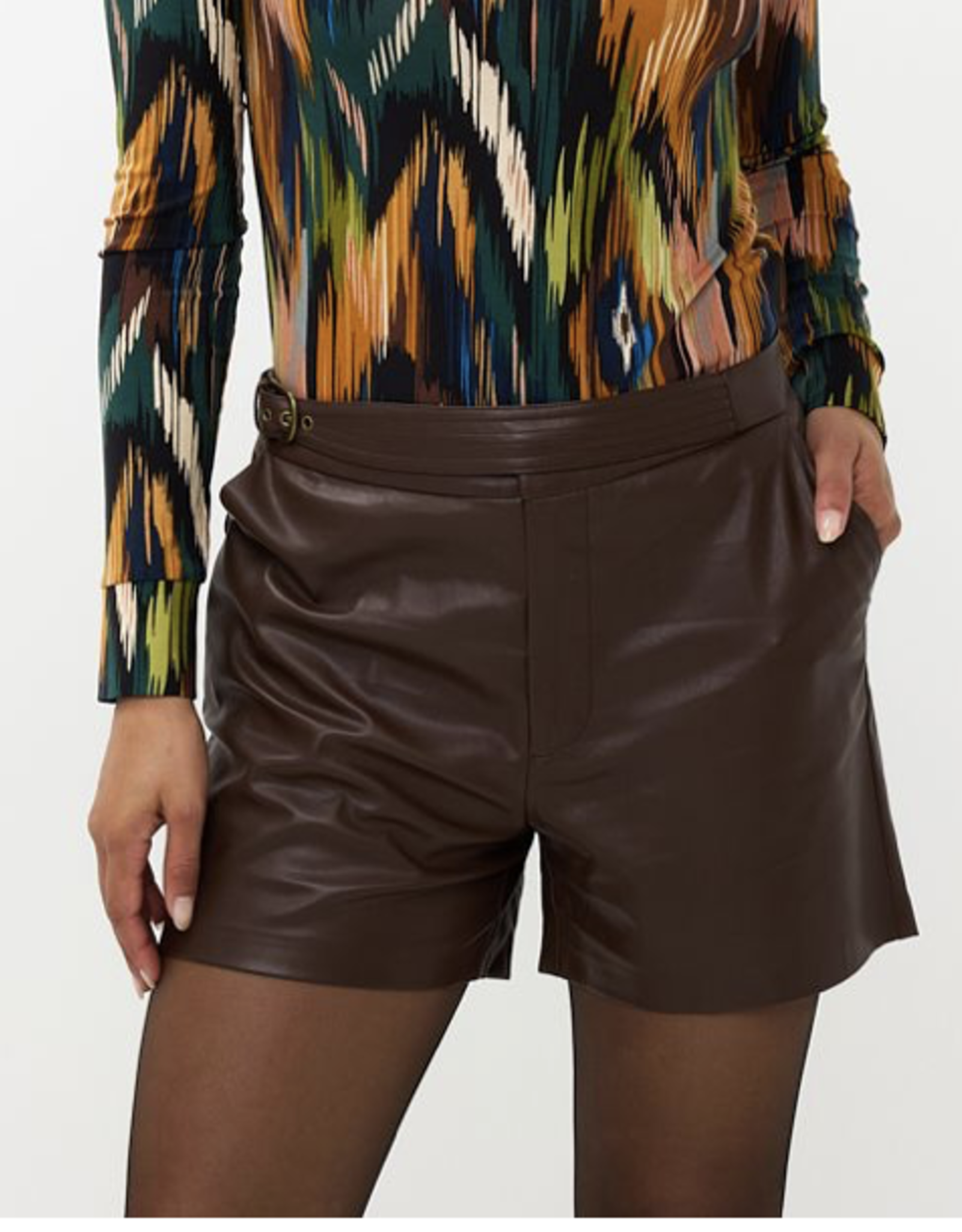 Esqualo Esqualo- 11516  short cuir femme FW24