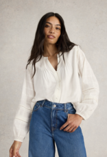 White Stuff White Stuff - Blossom Button Neck Boho haut  FW24