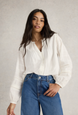 White Stuff White Stuff - Blossom Button Neck Boho Top FW24