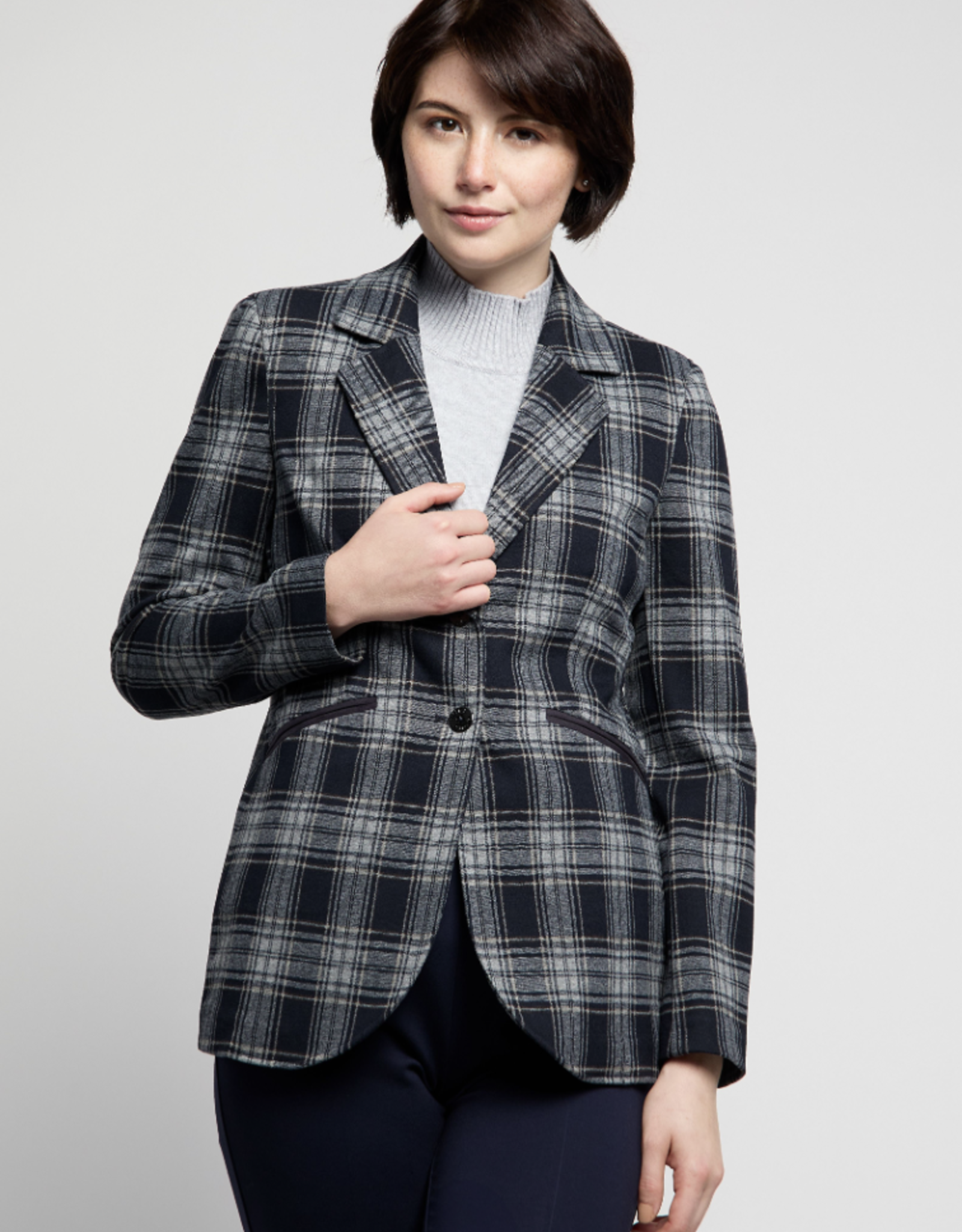 Atelier 9161-353  Women's Plaid Blazer FW24