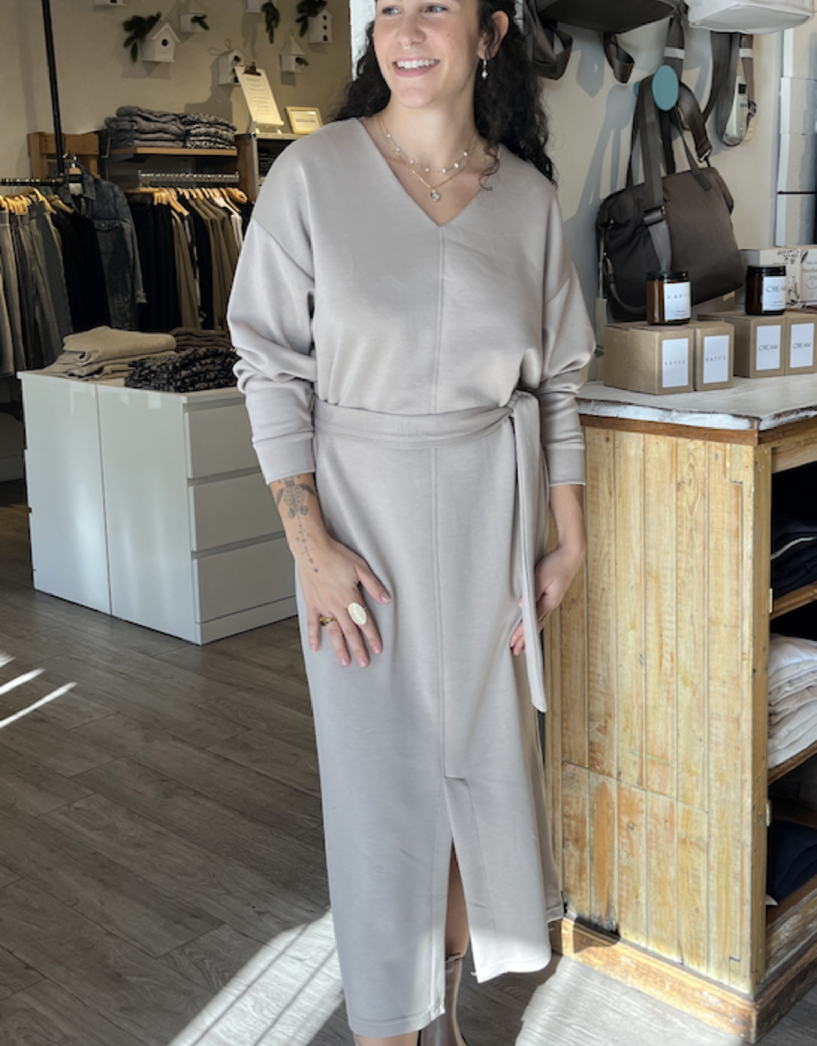 b. young b.young- Bypusti long robe FW24