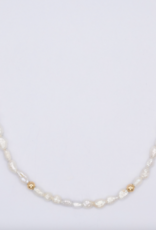 Flora Ciccarelli Flora Ciccarelli- 221-201 Collier 15" perles et billes or rempli