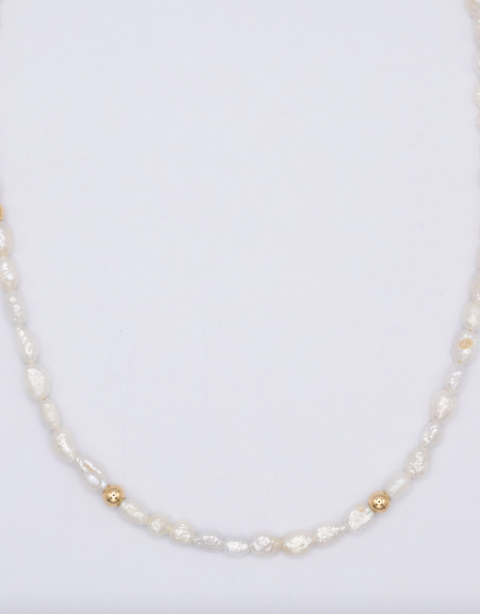 Flora Ciccarelli Flora Ciccarelli- 221-201 Collier 15" perles et billes or rempli