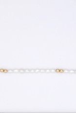 Flora Ciccarelli Flora Ciccarelli- 23P-002 Bracelet 6" Perles et billes  en or rempli
