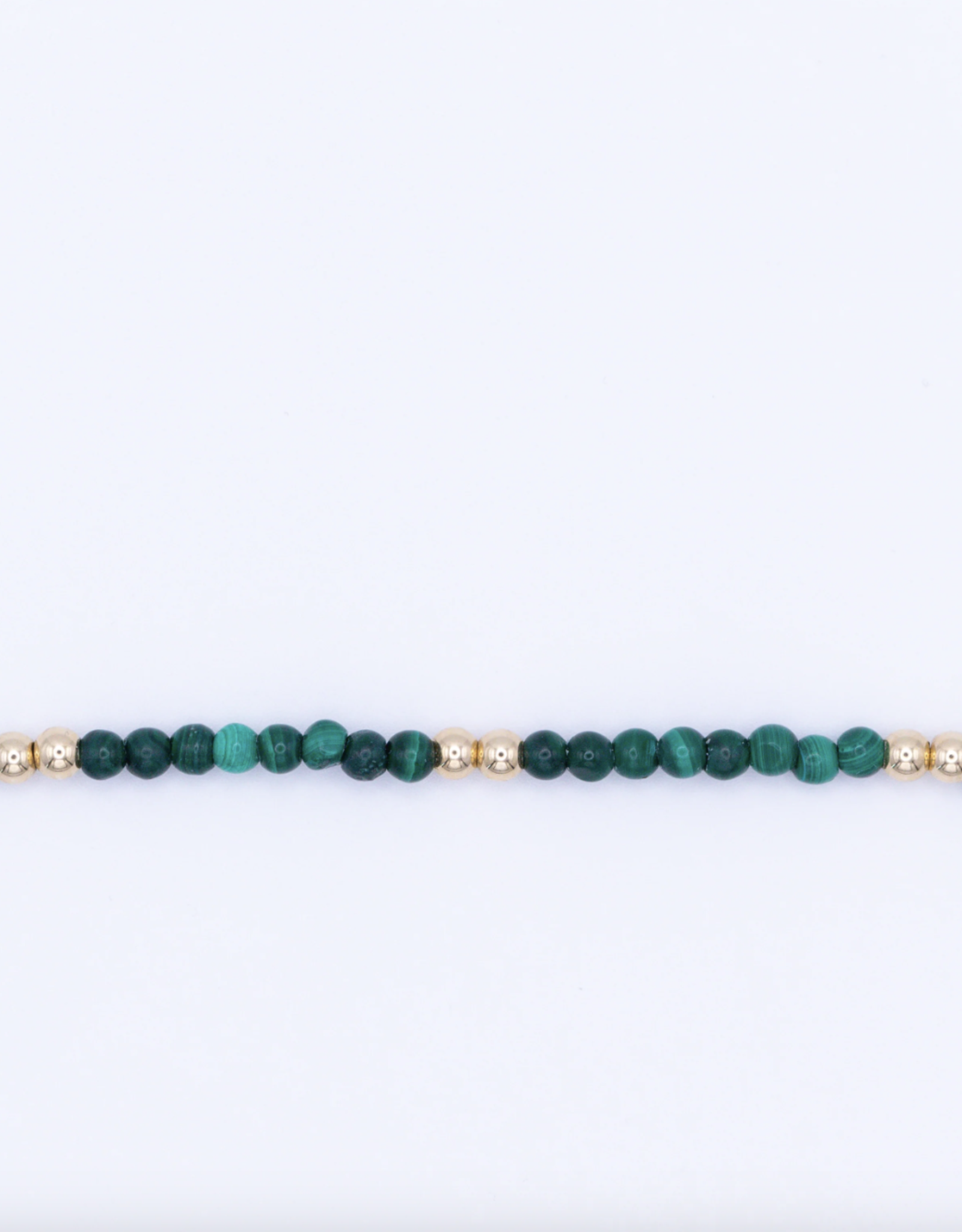 Flora Ciccarelli Flora Ciccarelli- 24P-003 Bracelet 6" pierre de malachite et billes
