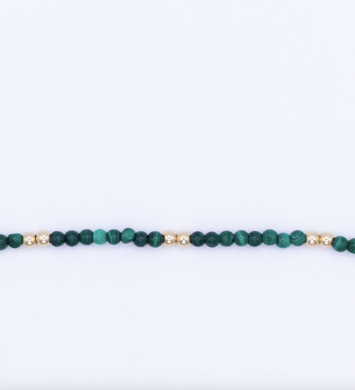 Flora Ciccarelli Flora Ciccarelli- 24P-003 Bracelet 6" pierre de malachite et billes