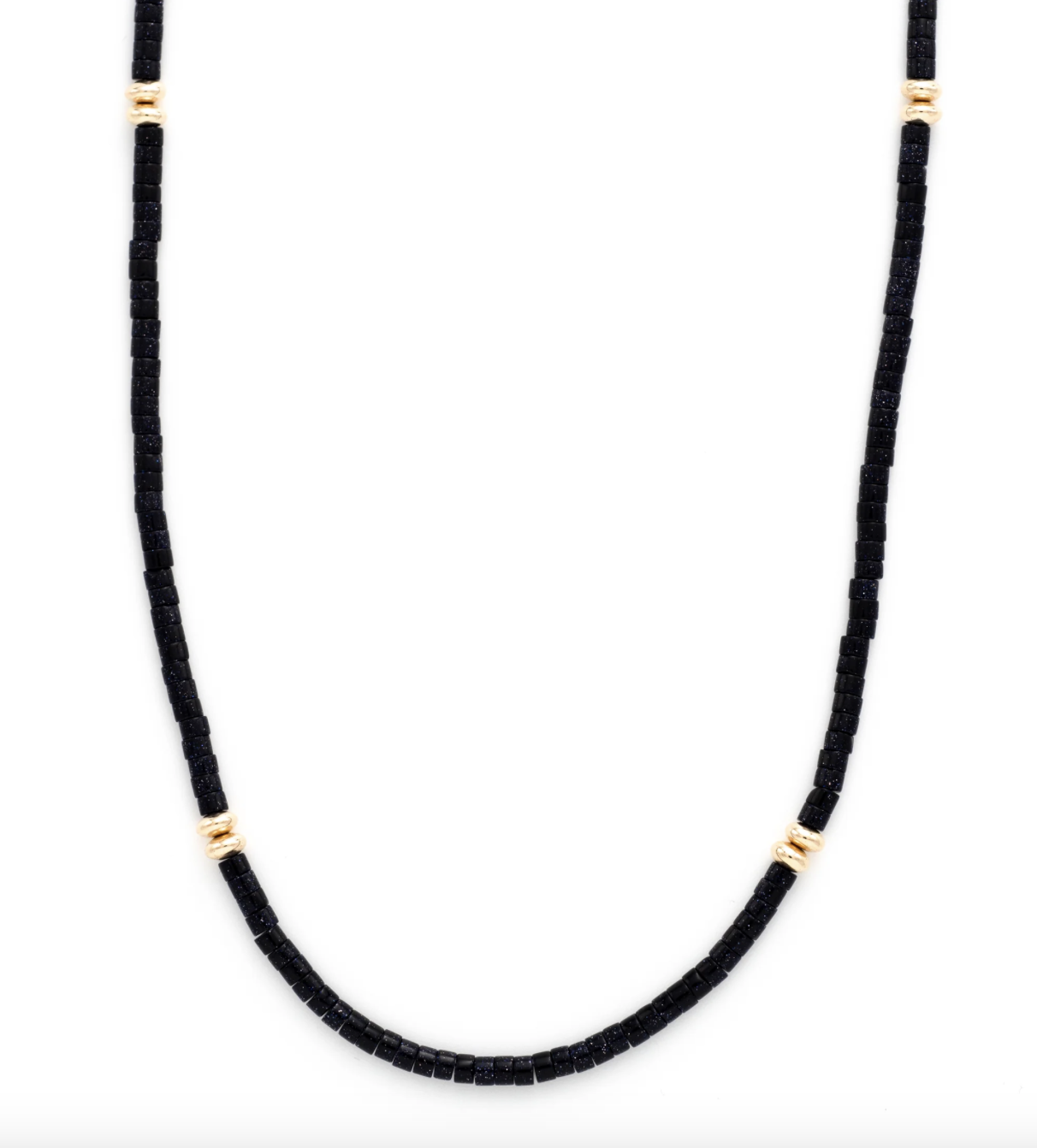 Flora Ciccarelli Flora Ciccarelli- 24A-205 Collier 15" blue goldstone  gold filled
