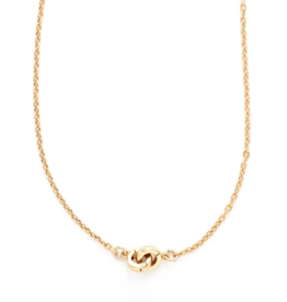 Flora Ciccarelli Flora Ciccarelli- 24A-204 C 18" Rounded rectangle gold-filled chain necklace