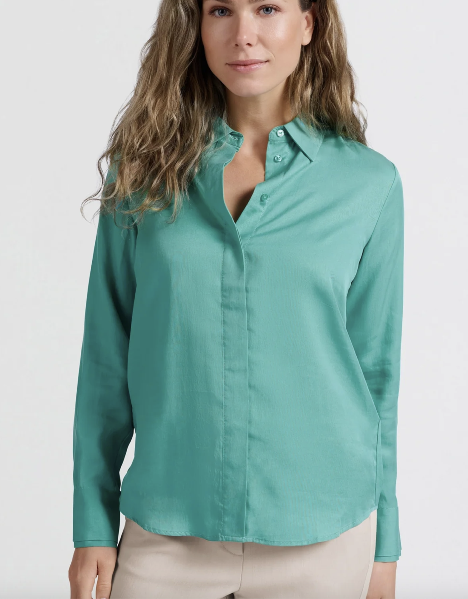 Yaya Yaya-01201131 - Basic Blouse with Cuff Detail SS25