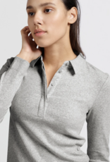 Yaya Yaya-01709256 - Fine Rib Jersey Polo manches longues SS25