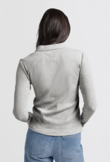 Yaya Yaya-01709256 - Fine Rib Jersey Polo manches longues SS25