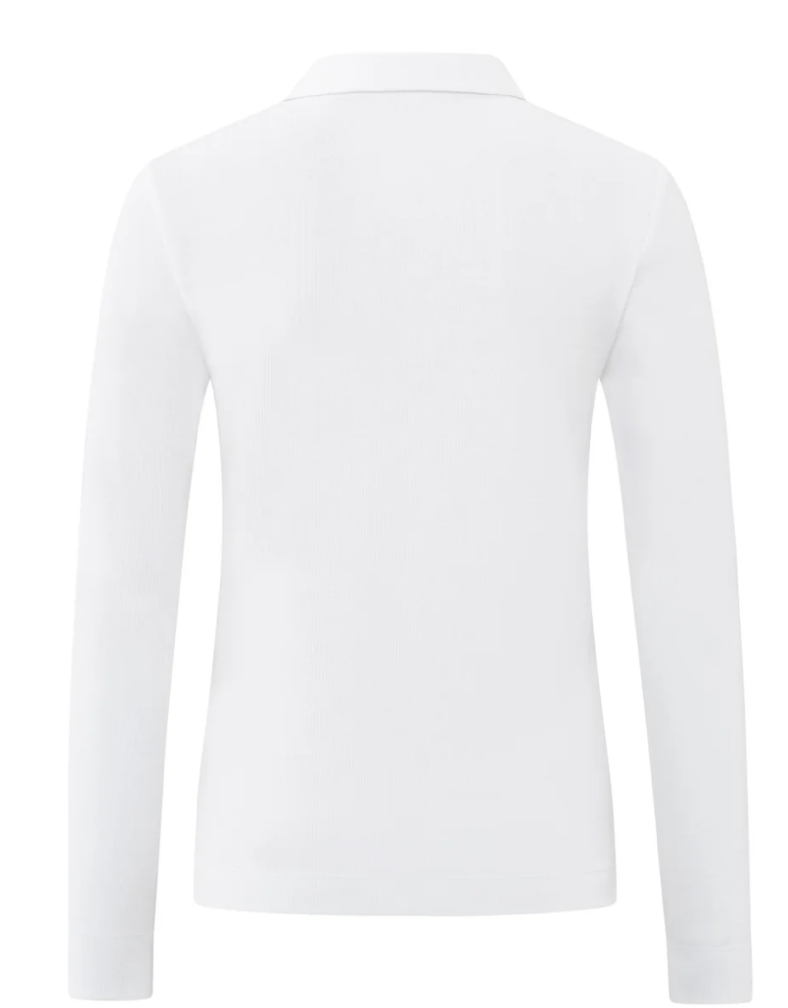 Yaya Yaya-01709256 - Fine Rib Jersey Polo manches longues SS25