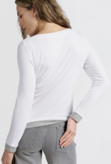Yaya Yaya-01709255 - Faux Double Layer Top with Boatneck