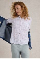 White Stuff White Stuff- 442783 Sophie Organic cotton Shirt ivory multi SS25