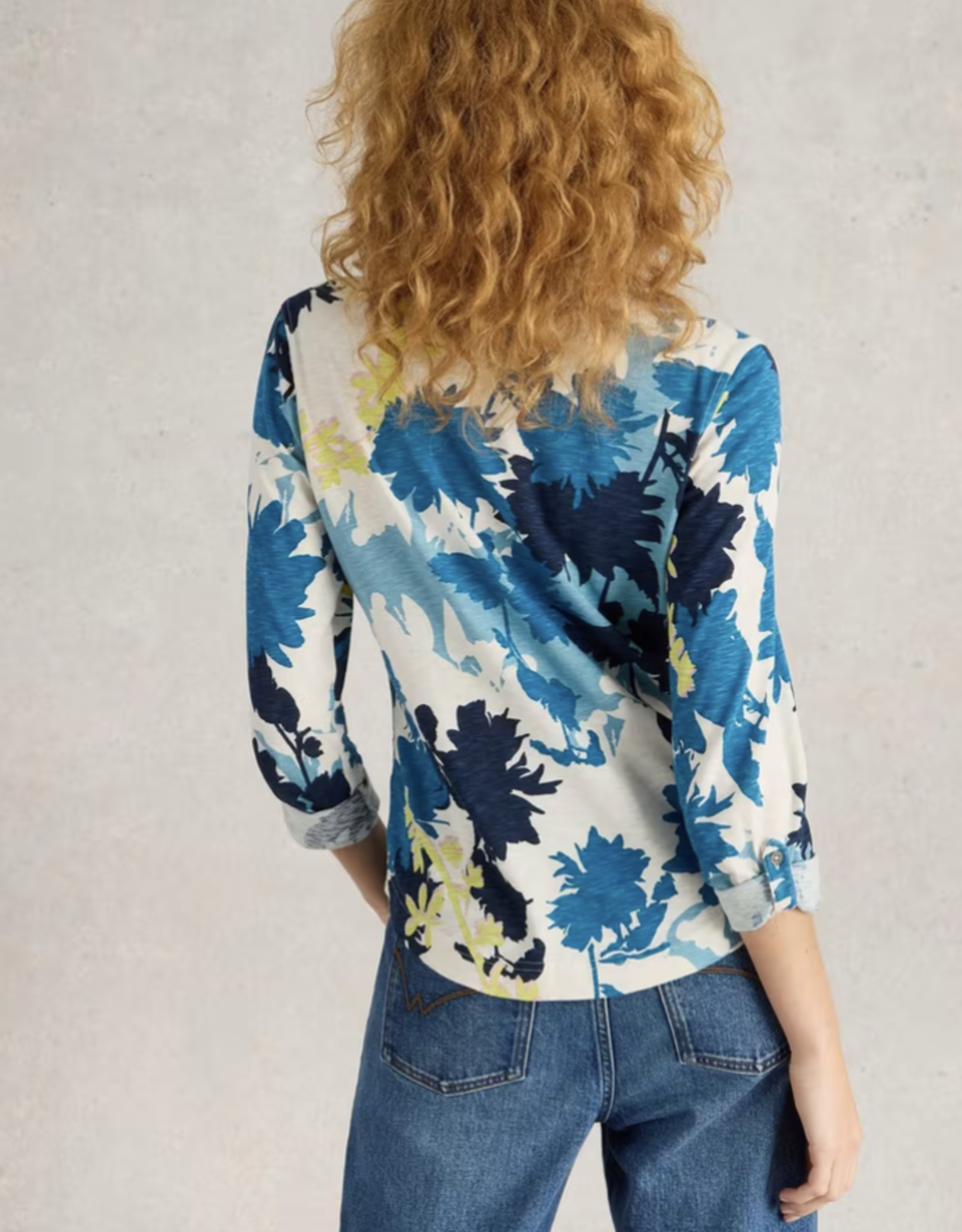 White Stuff White Stuff- 442977 Annie Jersey blouse White Multi SS25
