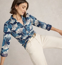 White Stuff White Stuff- 442977 Annie Jersey imprimé bleu SS25