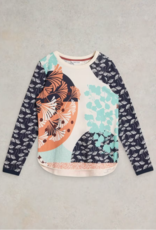 White Stuff White Stuff- 442989 Clara LS Tee Blue Print SS25