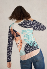 White Stuff White Stuff- 442989 Clara LS Tee Blue Print SS25