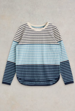 White Stuff White Stuff-443026 Clara LS Tee Blue Multi SS25
