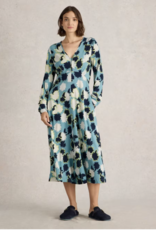 White Stuff White Stuff-442715 Megan Jersey robe imprimée bleue SS25
