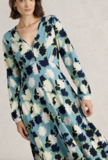 White Stuff White Stuff-442715 Megan Jersey robe imprimée bleue SS25