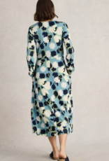 White Stuff White Stuff-442715 Megan Jersey Dress Blue print SS25