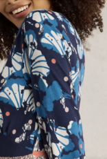White Stuff White Stuff-442715 Megan Jersey Robe Navy Multi SS25
