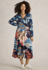 White Stuff White Stuff-442715 Megan Jersey Robe Navy Multi SS25
