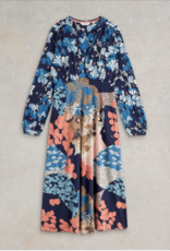 White Stuff White Stuff-442715 Megan Jersey Dress Navy Multi SS25