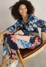 White Stuff White Stuff-442715 Megan Jersey Robe Navy Multi SS25