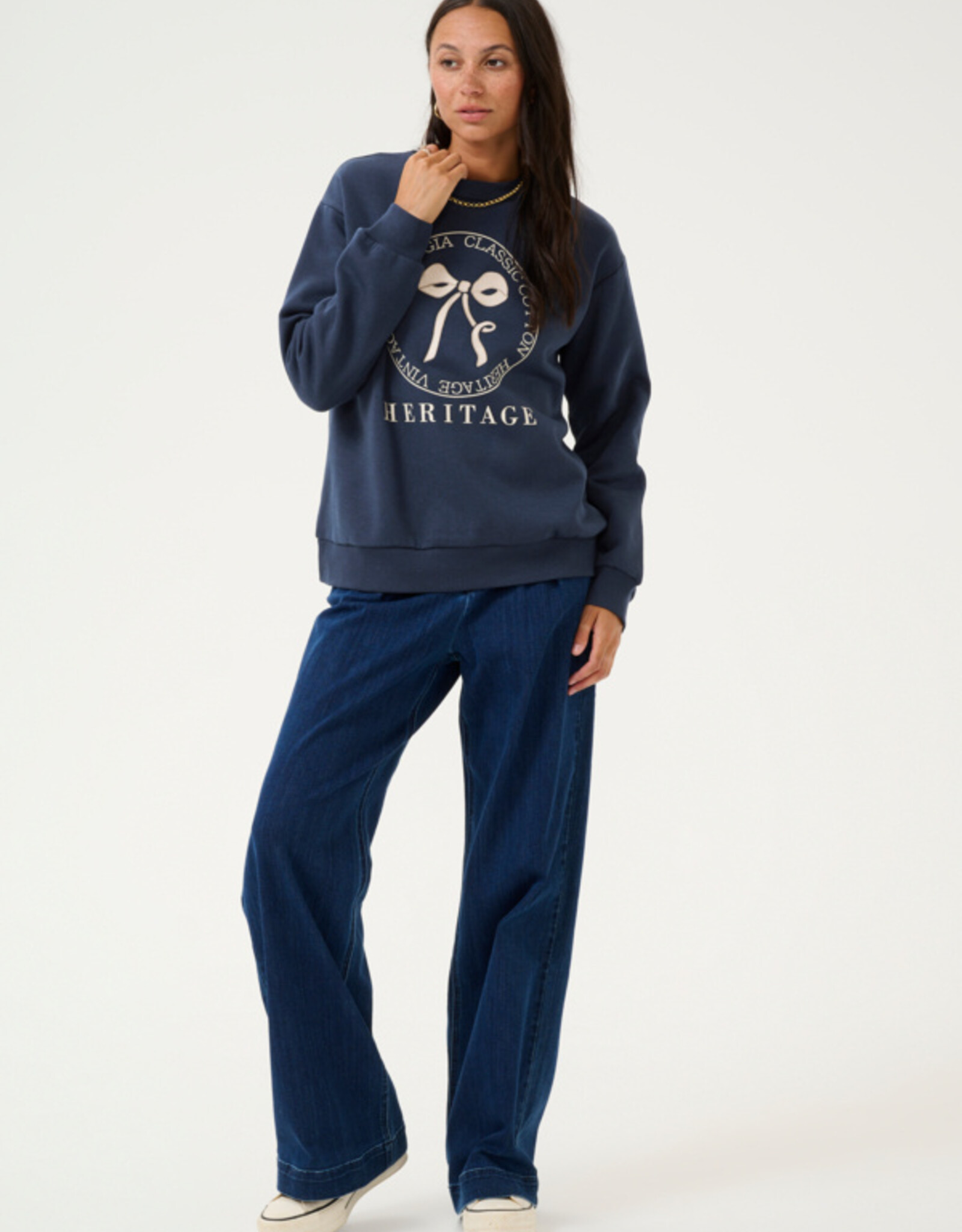 Kaffé Kaffé - KAellen Sweatshirt Midnight Marine  SS25