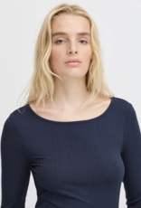 ICHI Ichi-Ihcella Oatmeal stripe tee SS25