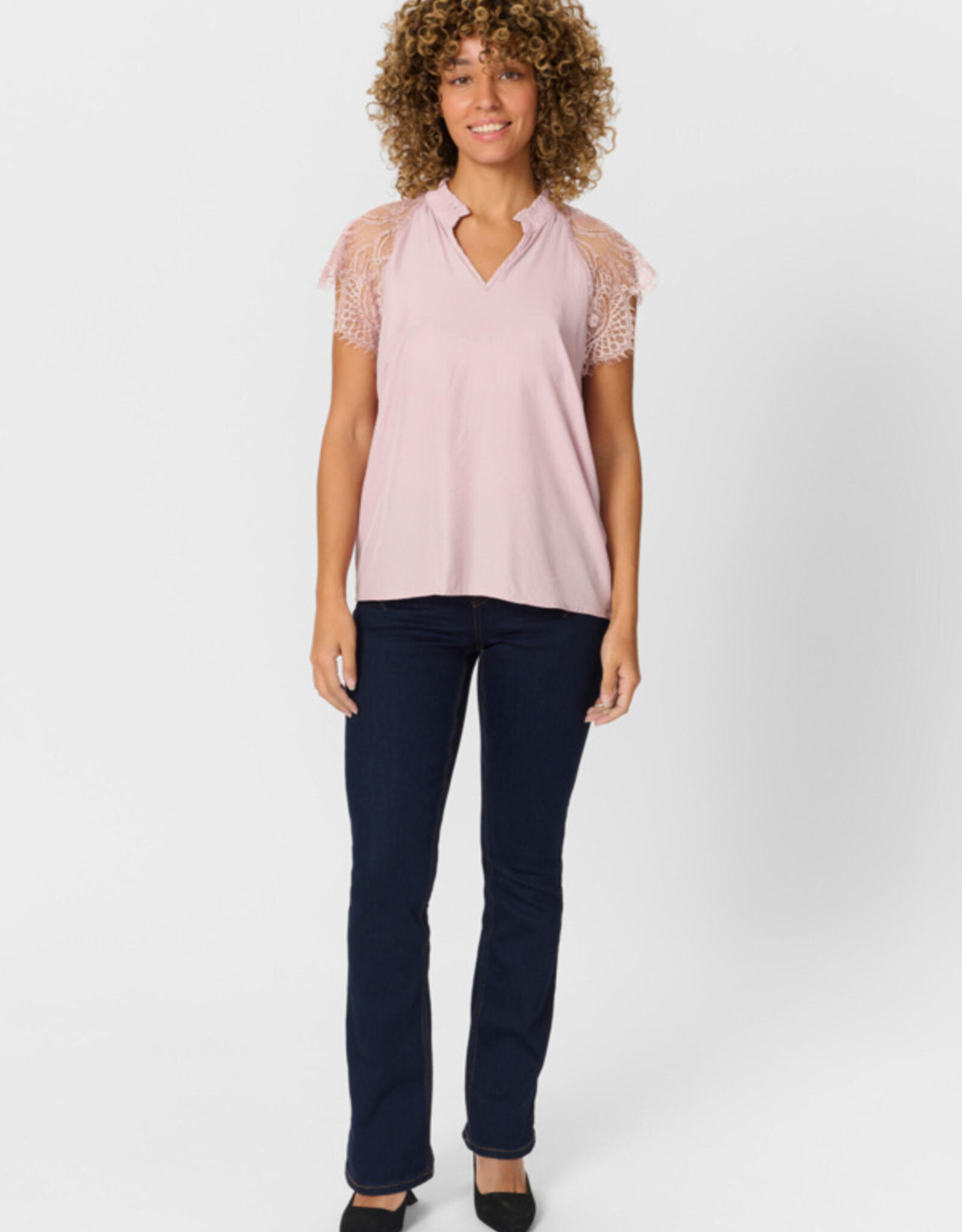 Cream Cream- CrNola lace blouse SS25