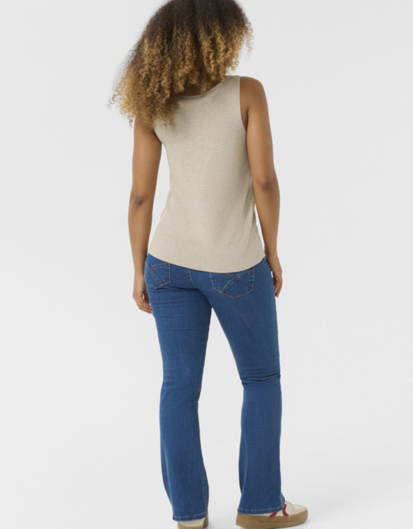 Cream Cream- CrSillar Knit top SS25