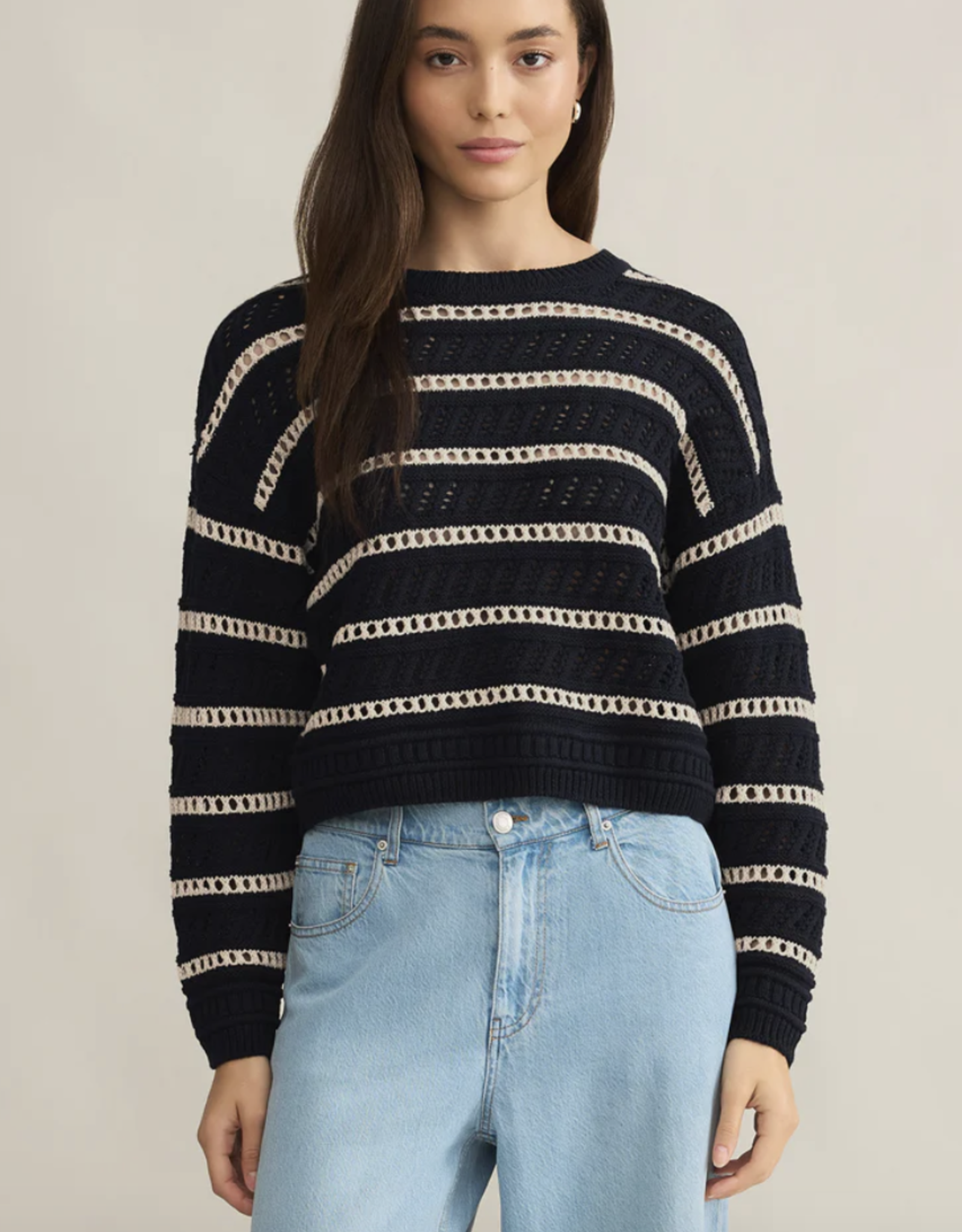 Z Supply Z Supply- ZW251196 Estero Stripe Sweater SS25