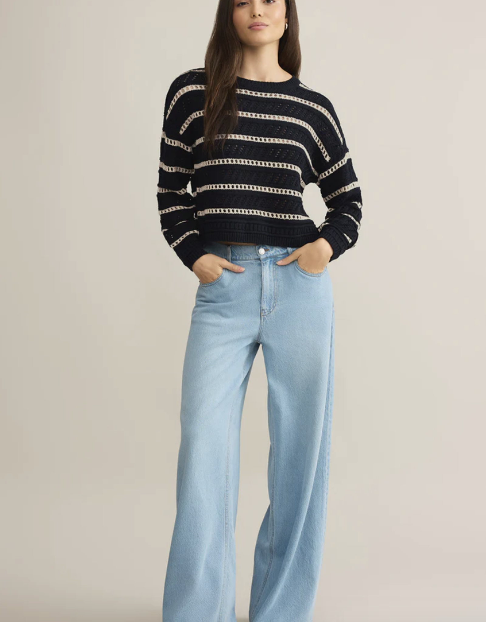 Z Supply Z Supply- ZW251196 Estero Stripe Sweater SS25