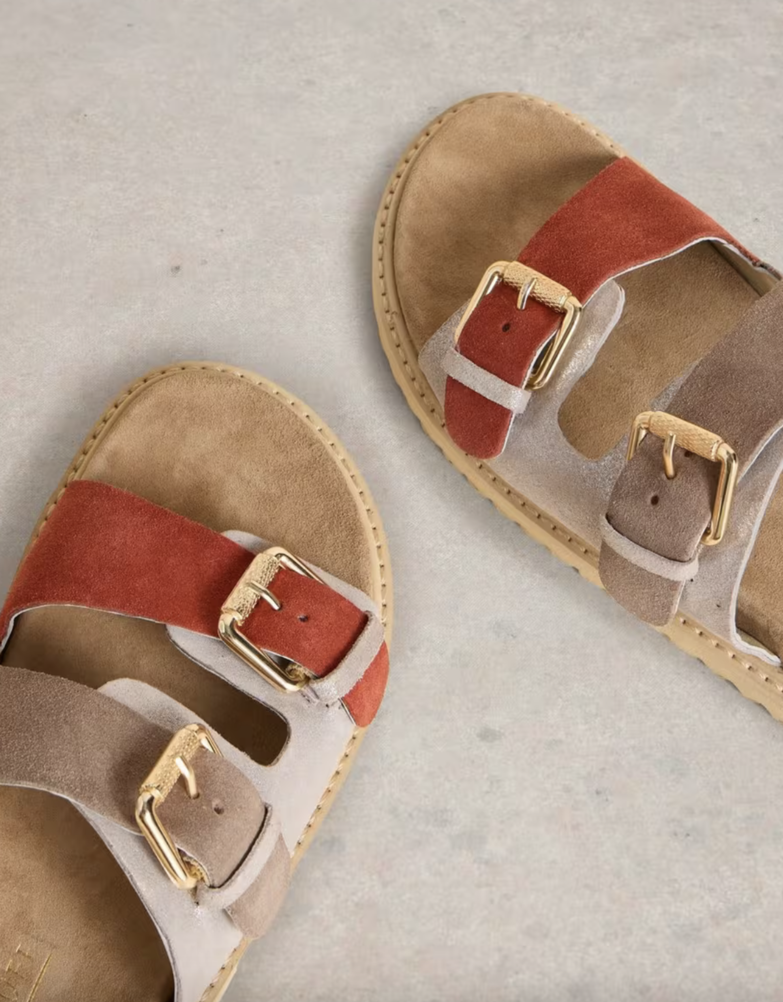 White Stuff White Stuff- 442848 Patty footbed sandal Natural SS25