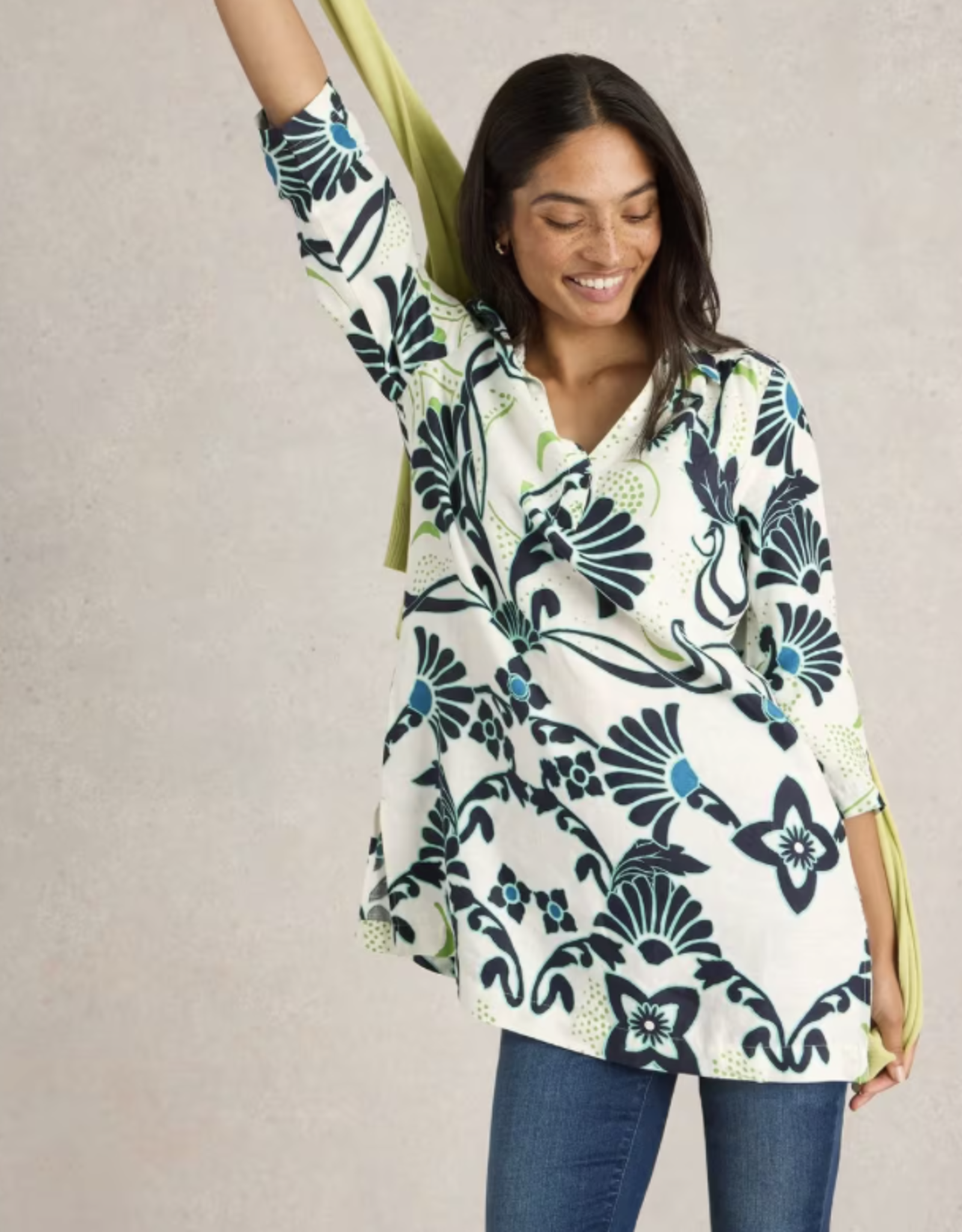 White Stuff White Stuff- 442798 Blake  tunique lin SS25