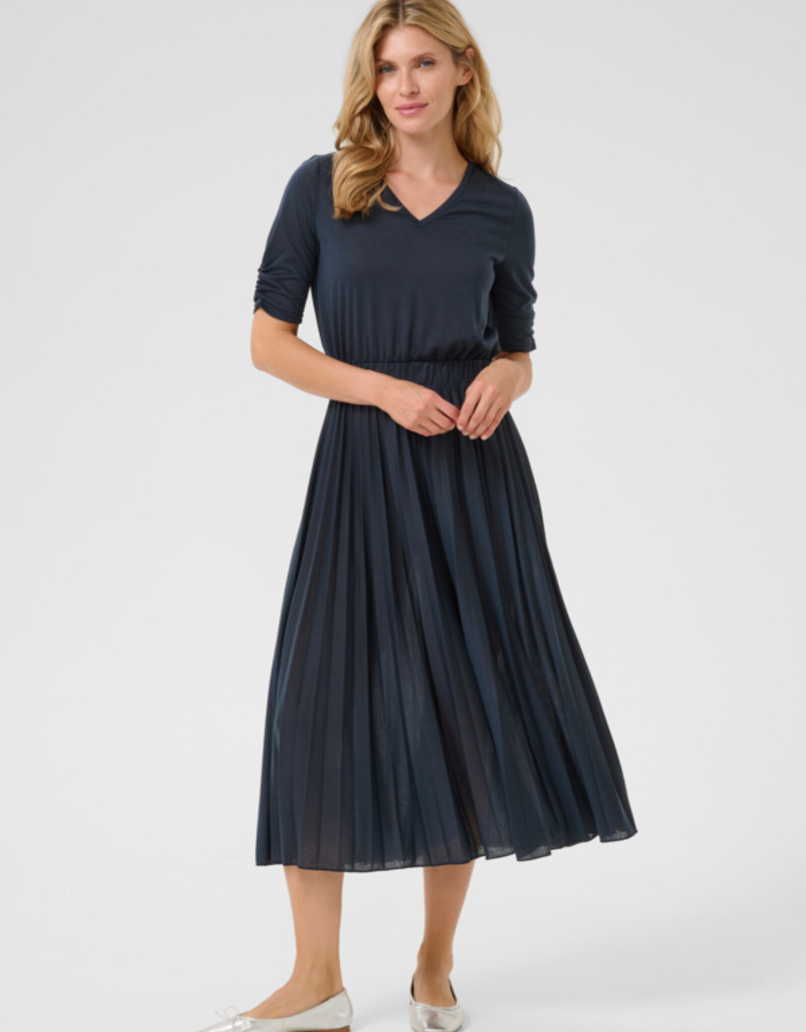 Cream Cream-Crfolo pleat dress SS25