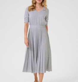 Cream Cream-Crfolo pleat robe SS25