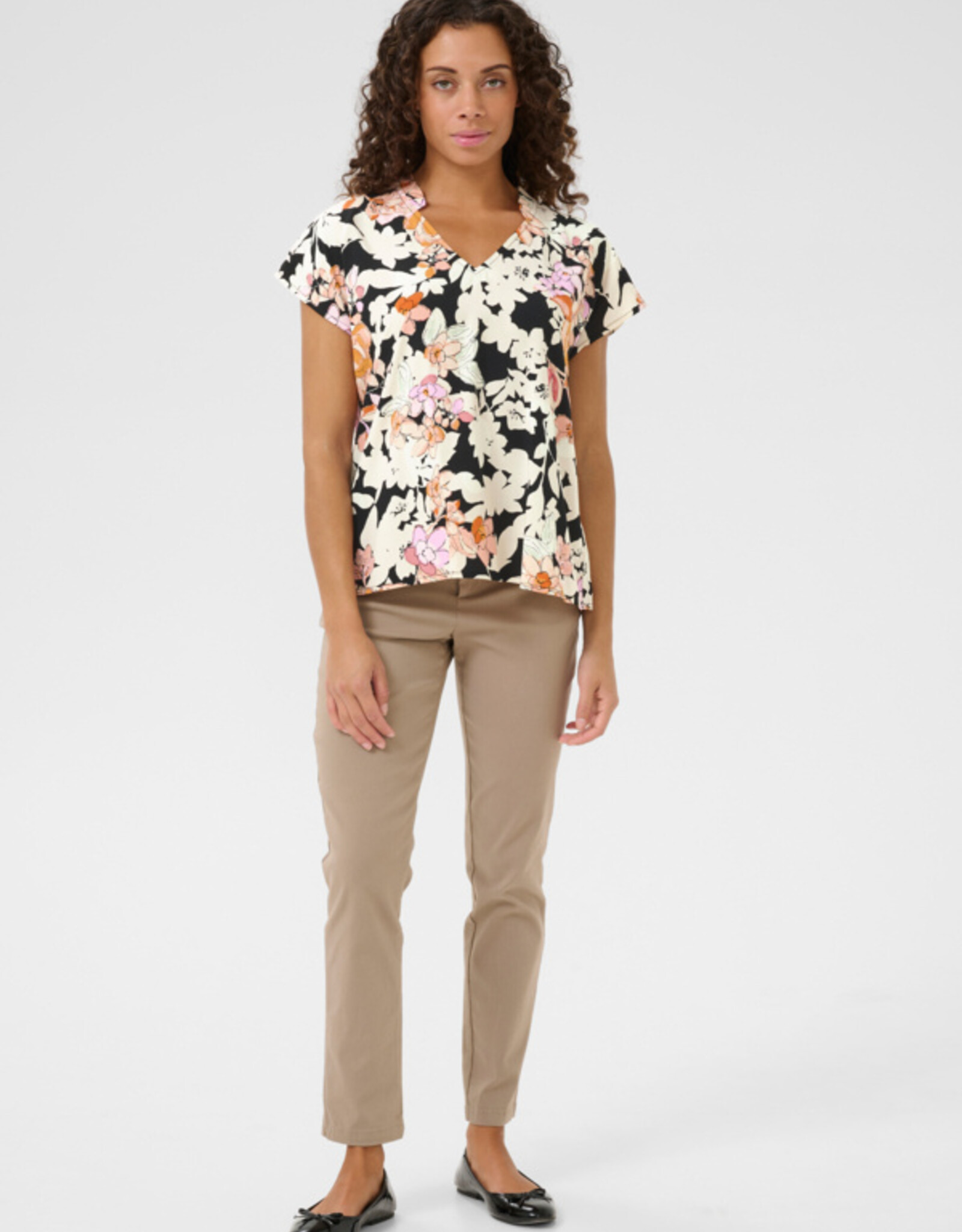 Culture Culture-Cuaudrey capsleeve blouse SS25