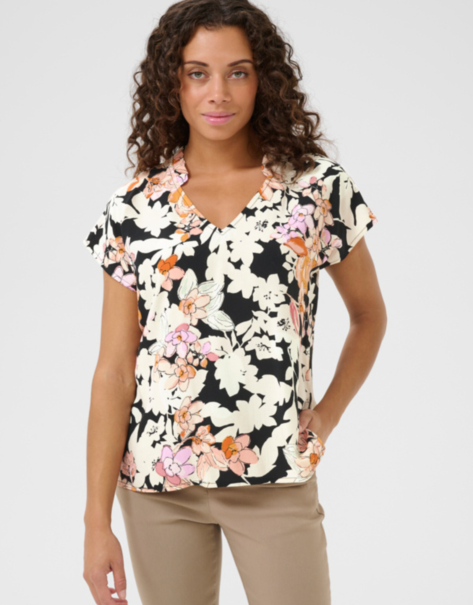 Culture Culture-Cuaudrey capsleeve blouse SS25