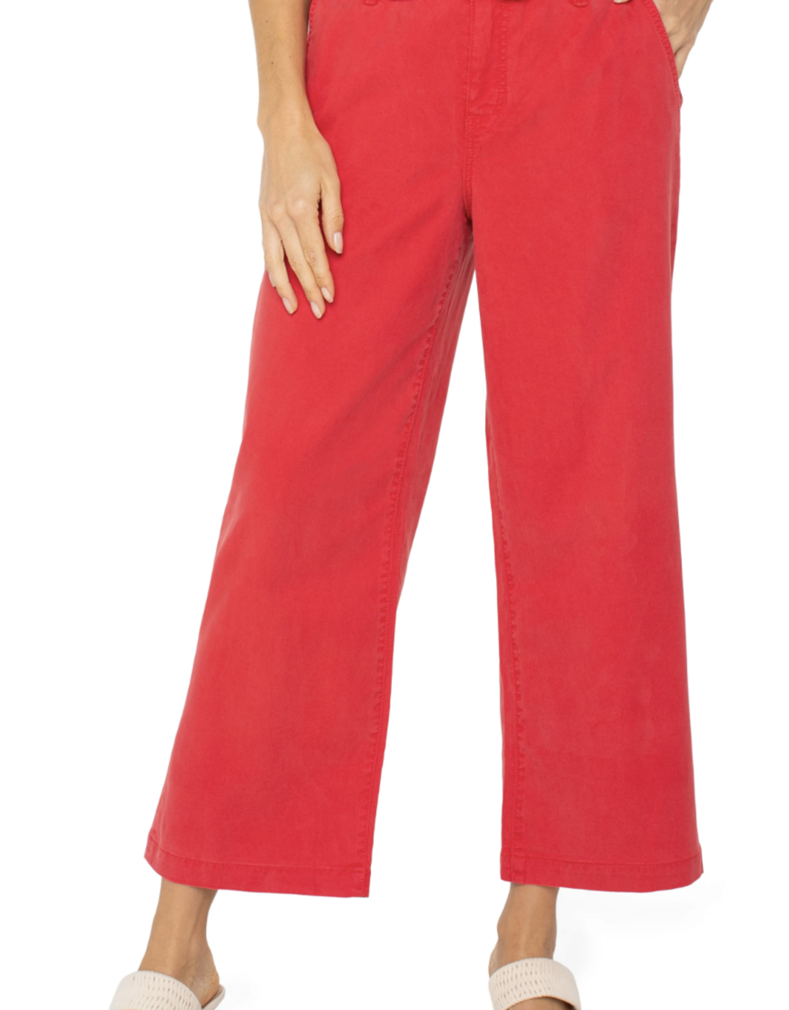 Liverpool Liverpool - LM4157FS03 Stride Cropped Wide Leg w/ self-belt SS25