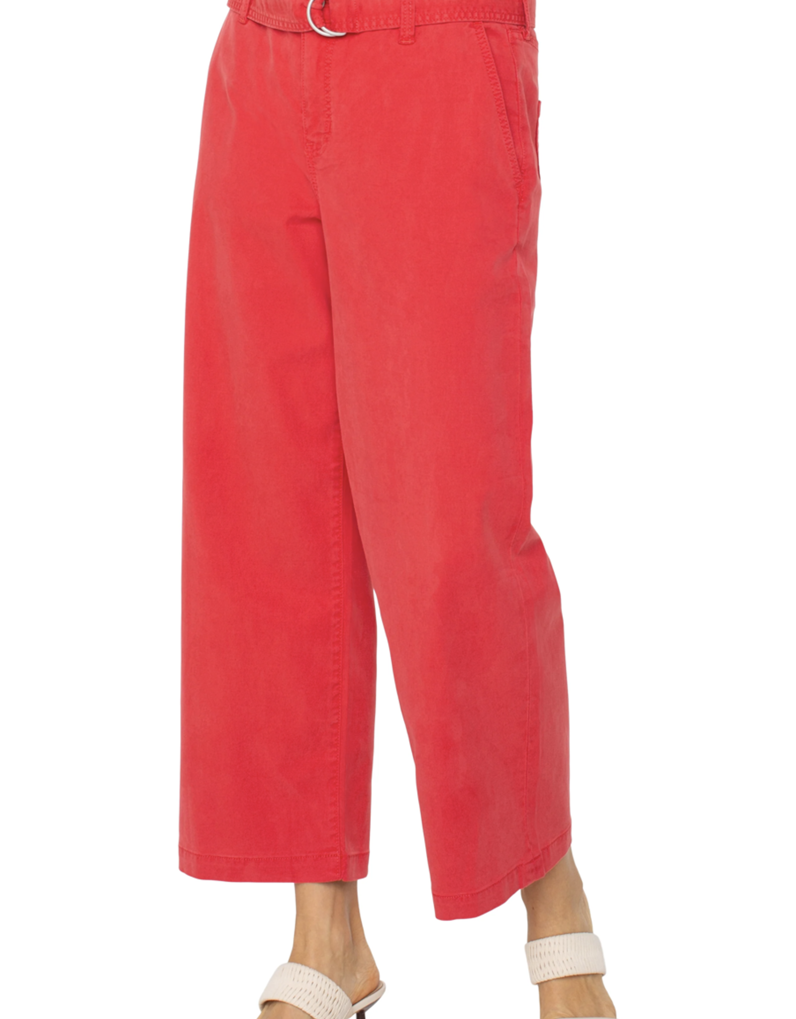 Liverpool Liverpool - LM4157FS03 Stride Cropped Wide Leg w/ self-belt SS25